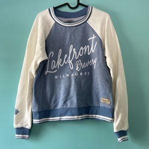 Size M Lakefront Brewery cropped sweatshirt